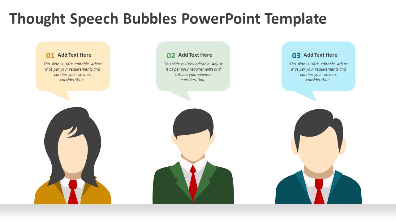 Thought Speech Bubbles PowerPoint Template PPT Templates