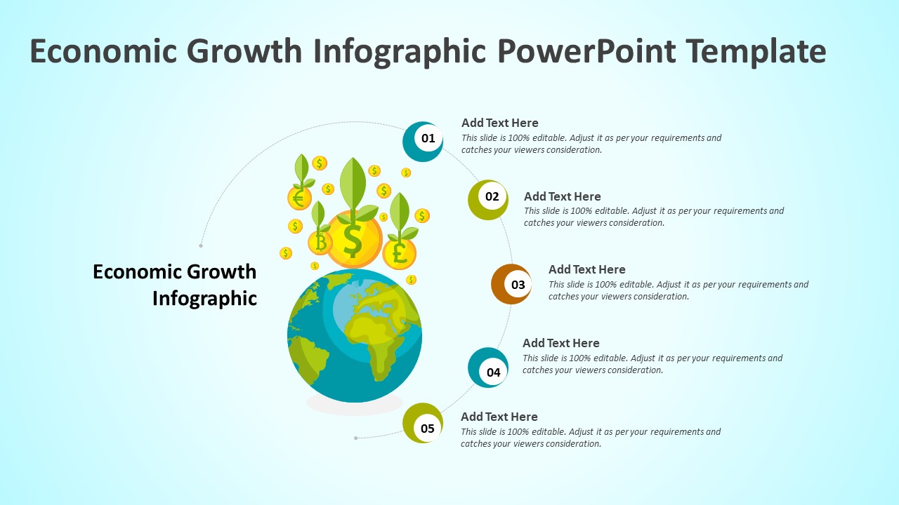 Economic Growth Infographic PowerPoint Template PPT Template