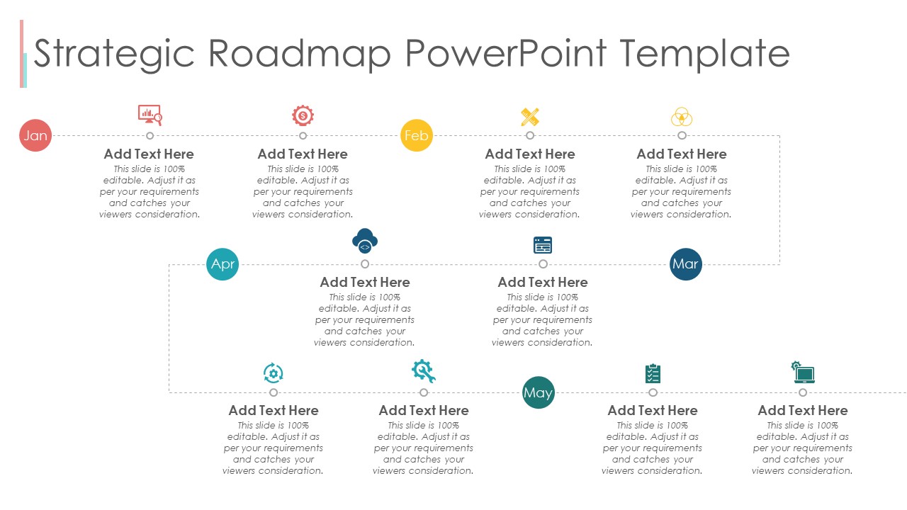 strategy roadmap template ppt