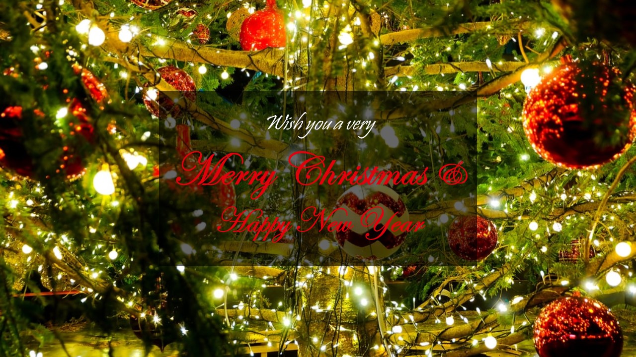 Christmas and New Year Wishes Card | Christmas and New Year Banner