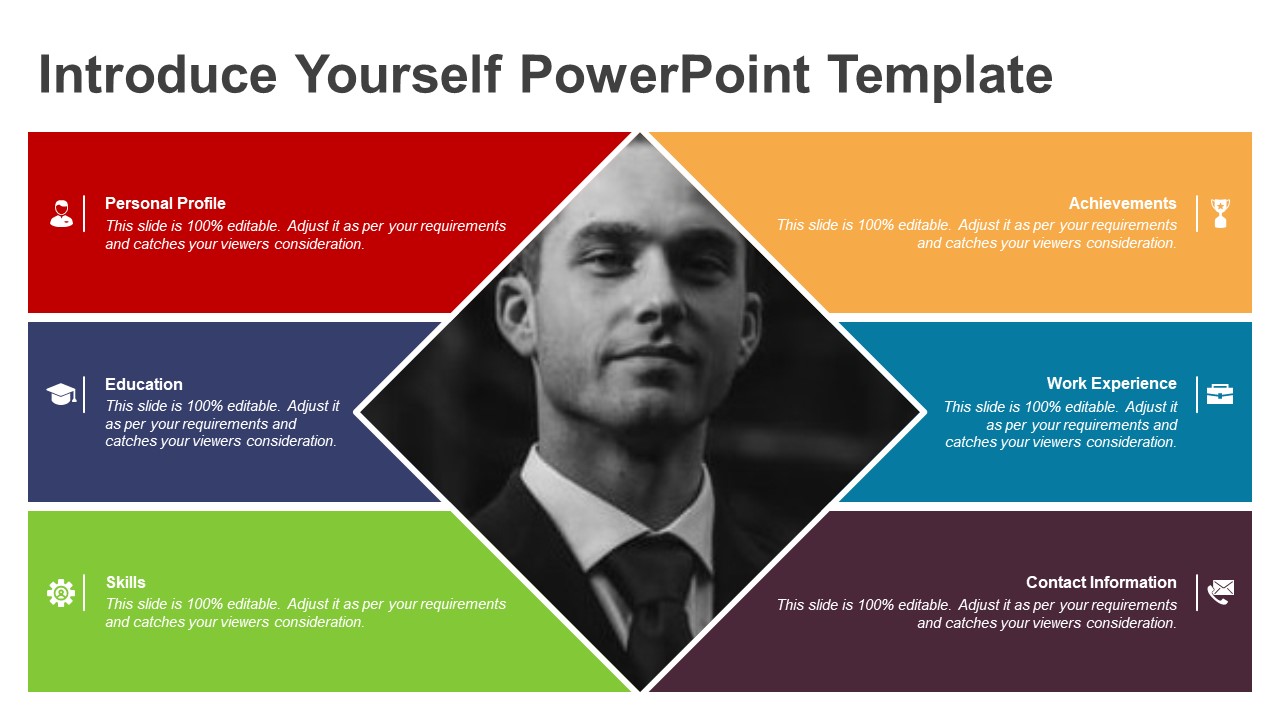 Introduce Yourself PowerPoint Template Self Introduction Templates