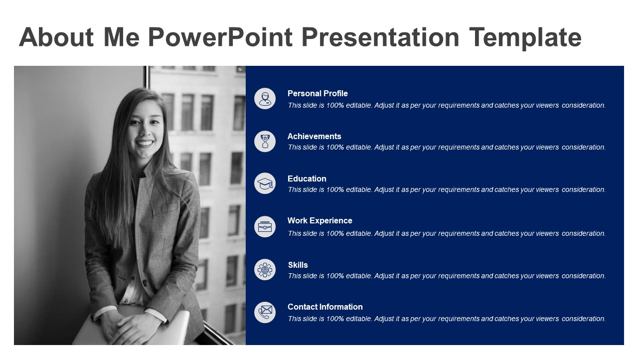All About Me Powerpoint Template Free