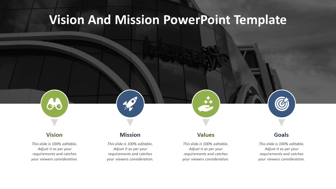 Vision And Mission PowerPoint Template | Business PowerPoint Templates