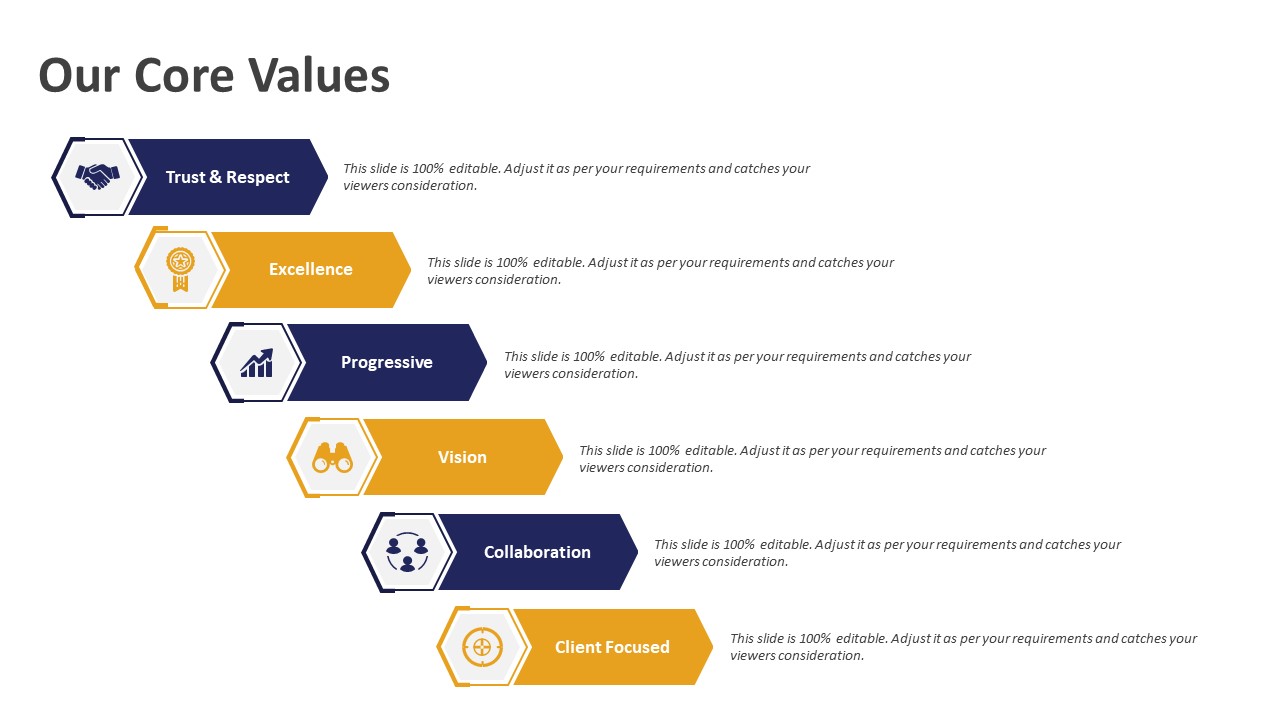 Our Core Values PowerPoint Slide | PPT Templates