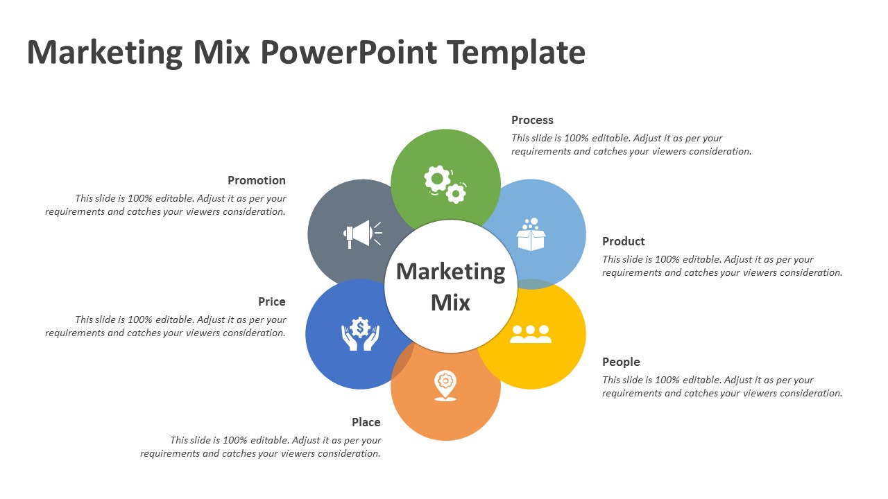 Marketing Mix PowerPoint Template | Marketing Presentation Templates