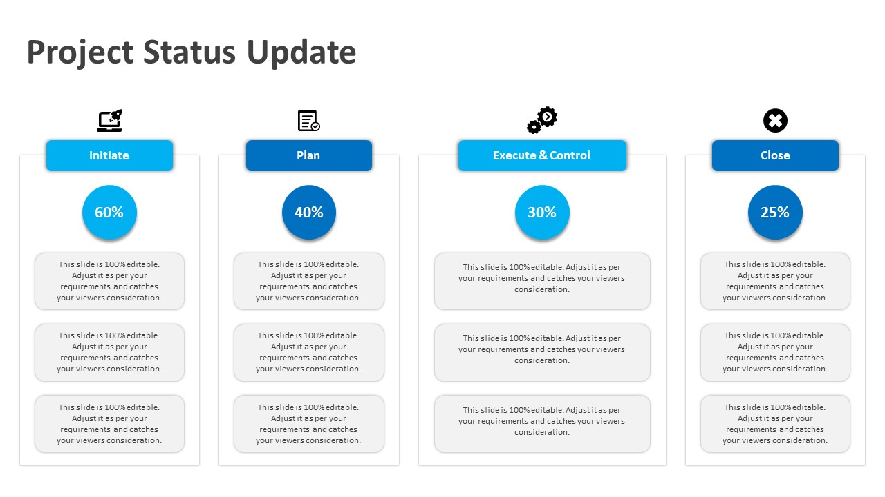 Project Status Update PowerPoint Template PPT Templates