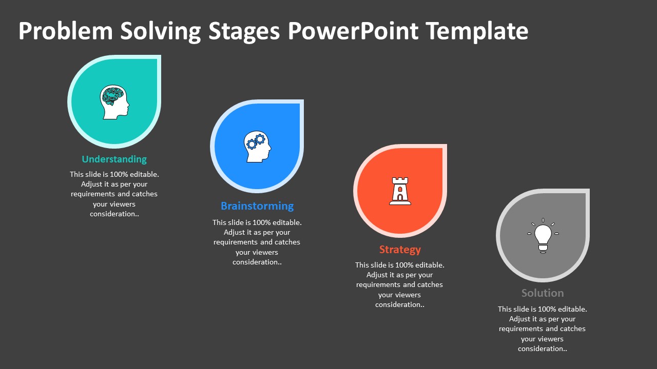 Problem Solving Stages PowerPoint Template | PPT Templates