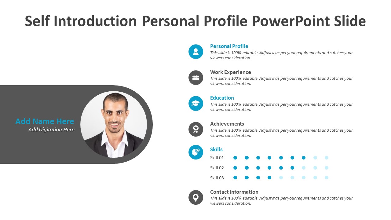 Creative Self Introduction Ppt Template About Me Slides 41 Off