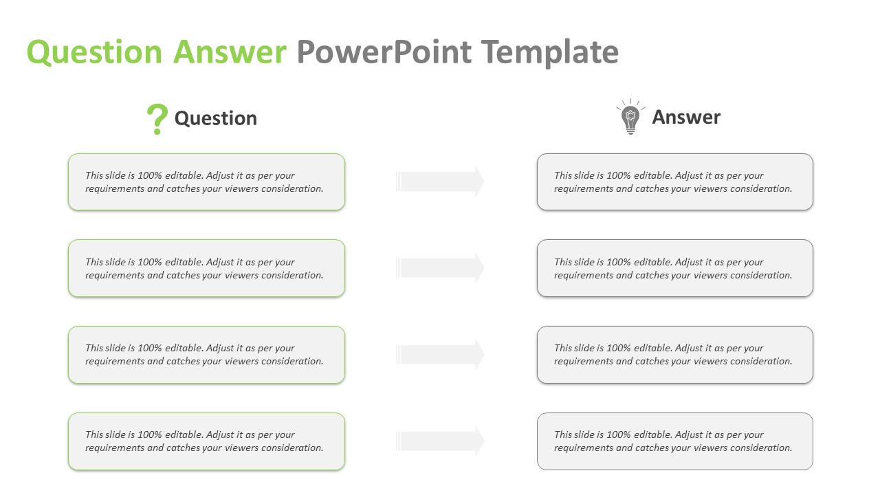 Question Answer PowerPoint Template | PPT Templates