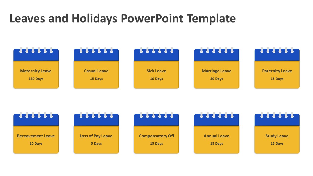 Leaves And Holidays PowerPoint Template | PPT Templates