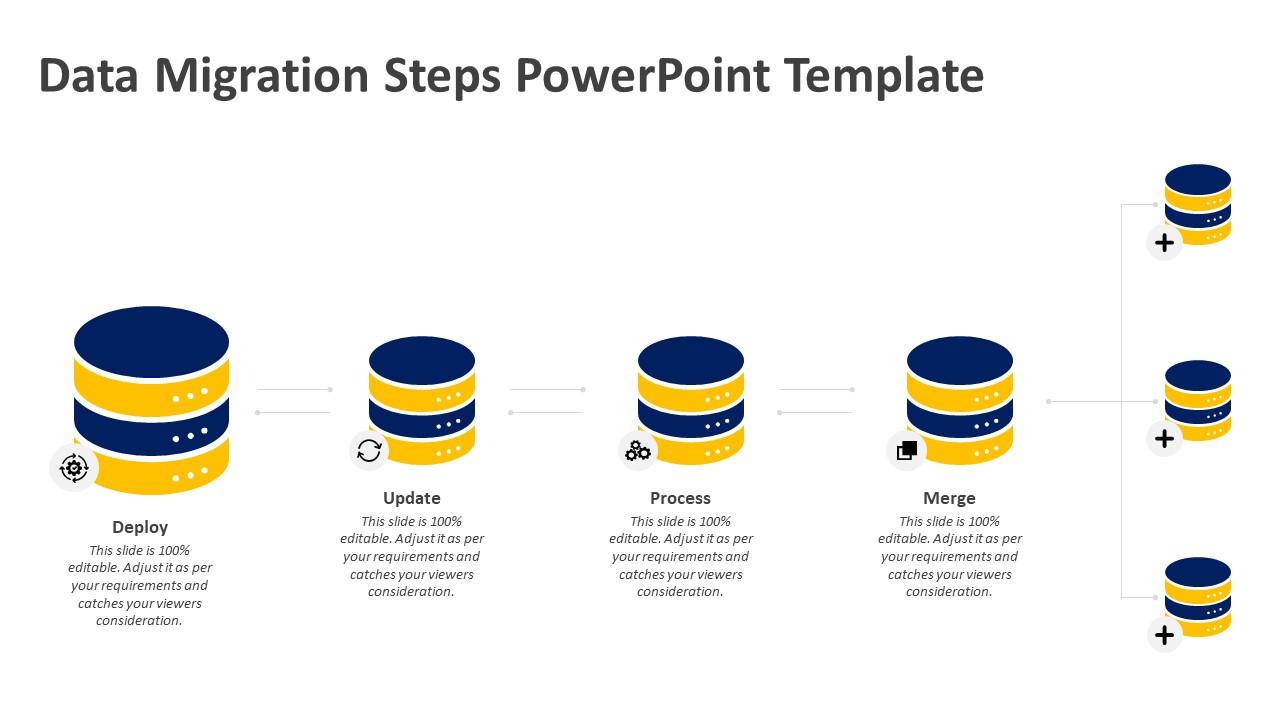 Data Migration Steps Powerpoint Template 