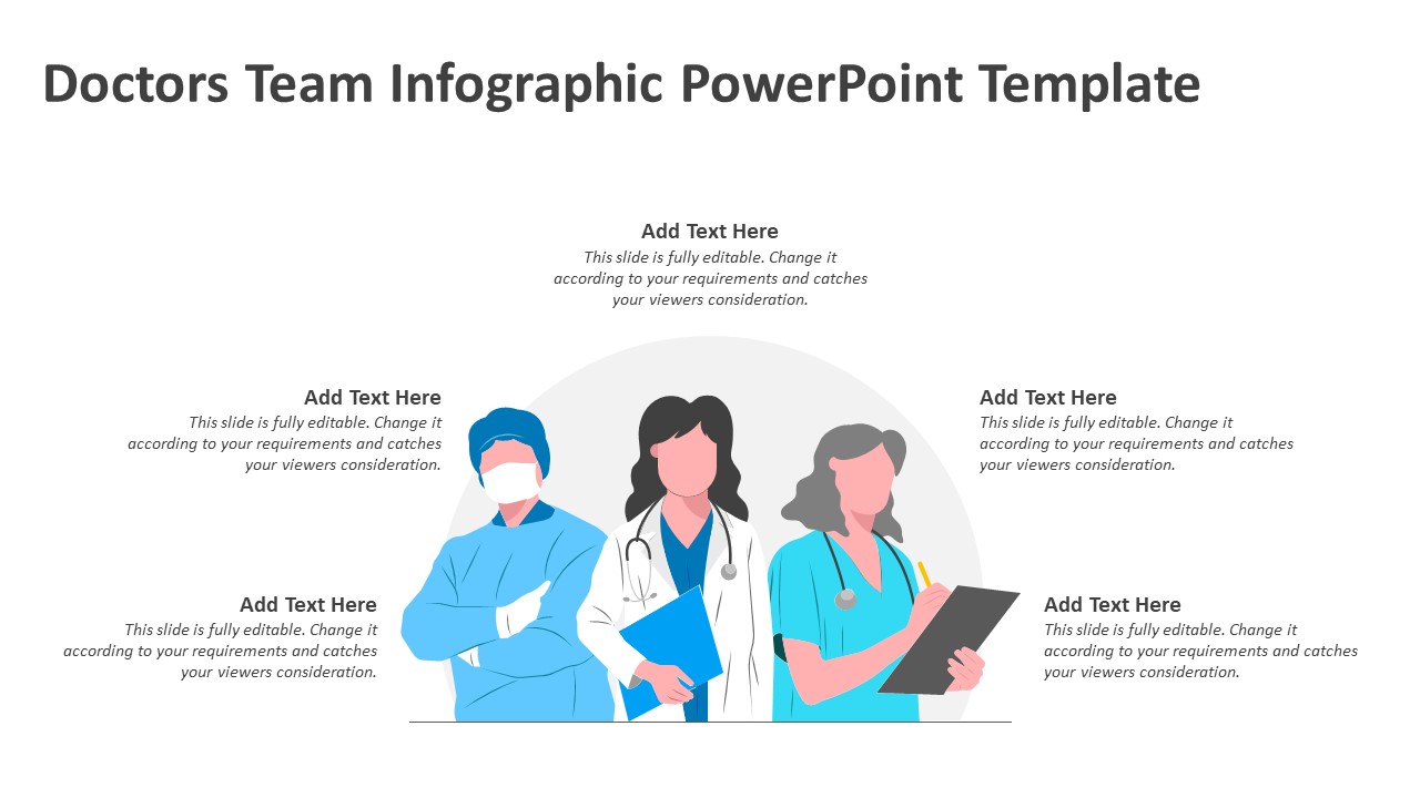 Doctors Team Infographic PowerPoint Template | Medical Slides
