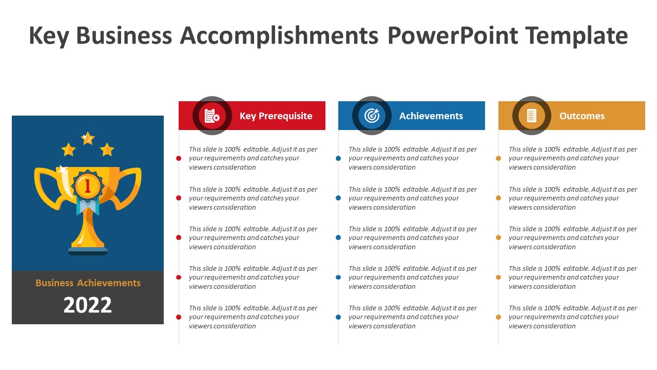 key achievements powerpoint presentation slides