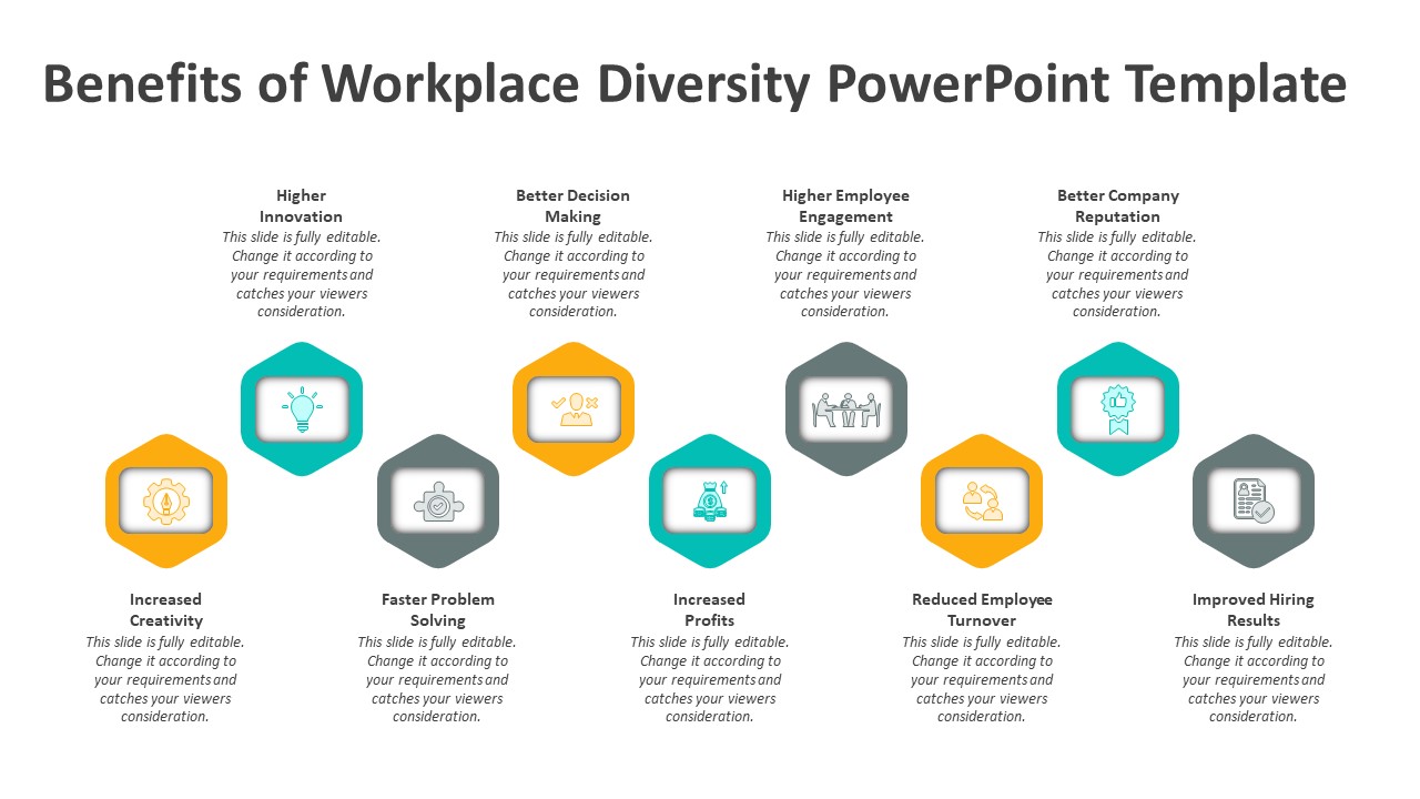 Benefits Of Workplace Diversity PowerPoint Template | PPT Templates