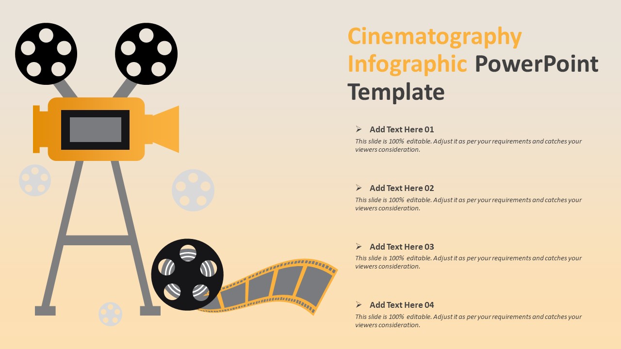 Cinematography Infographic PowerPoint Template | PPT Templates