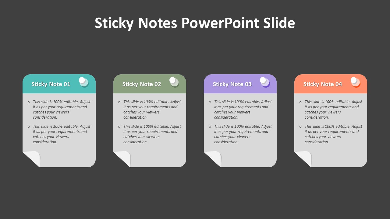 Sticky Notes Powerpoint Slide Sticky Notes Powerpoint Template