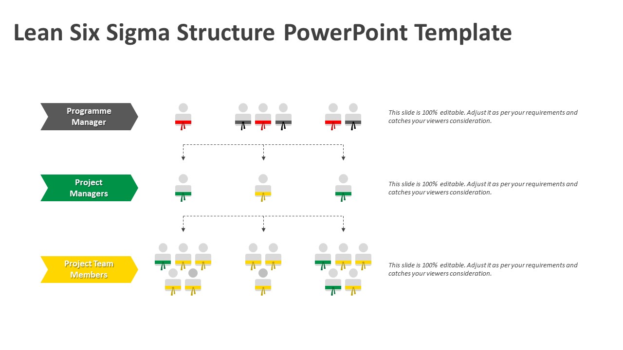 Lean Six Sigma Structure PowerPoint Template | PPT Templates