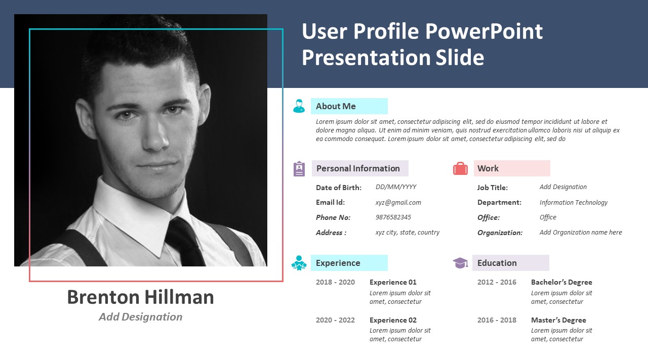 User Profile PowerPoint Presentation Slide | PPT Templates