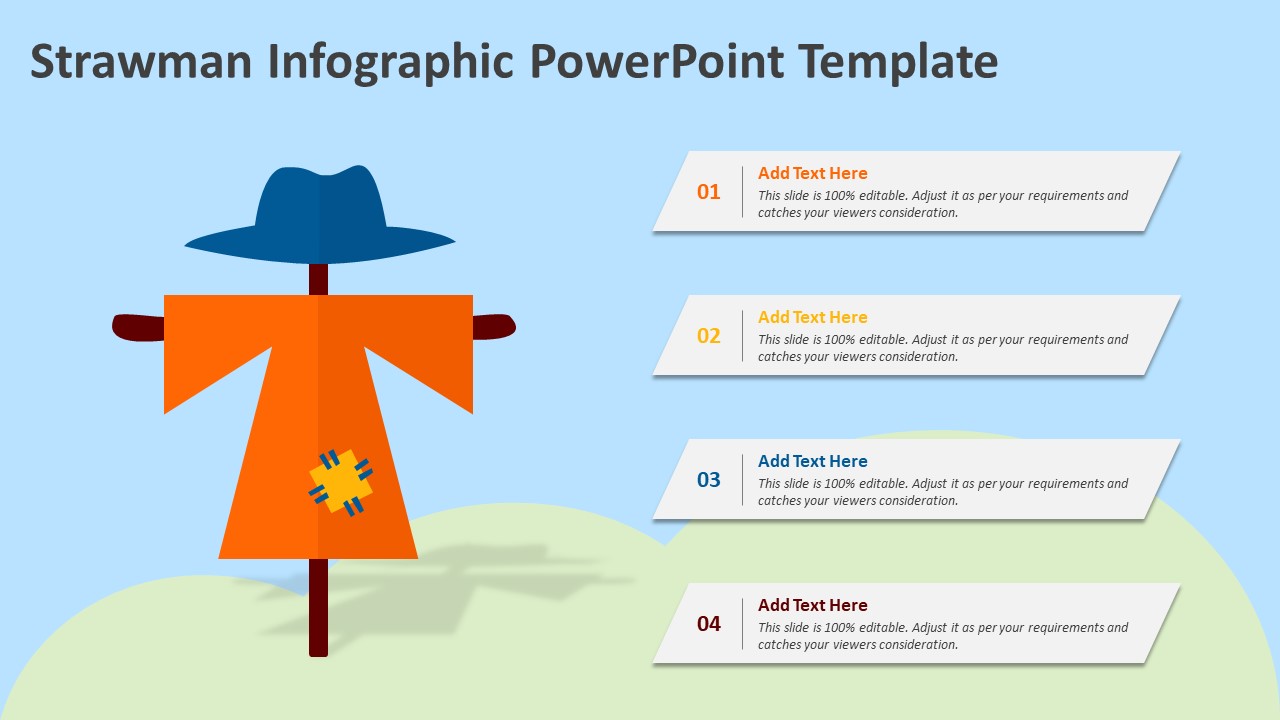 Strawman Infographic PowerPoint Template PPT Templates