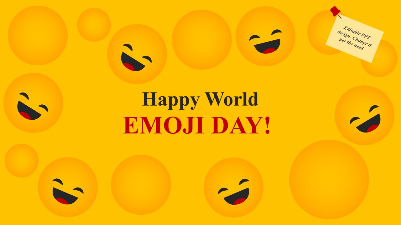 Happy World Emoji Day PowerPoint Presentation Template