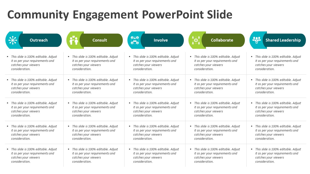 Community Engagement PowerPoint Slide | PPT Templates