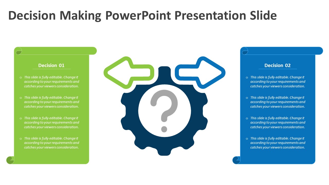 Decision Making Powerpoint Presentation Slide Ppt Templates 1073