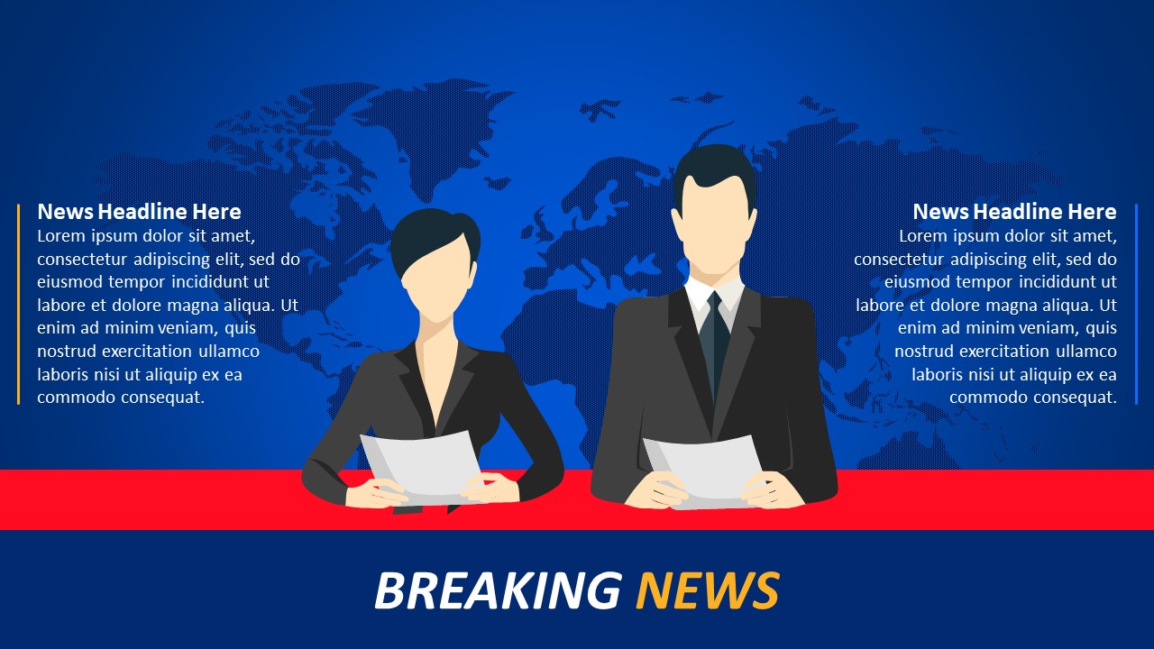 Breaking News PowerPoint Presentation Slide | PPT Templates