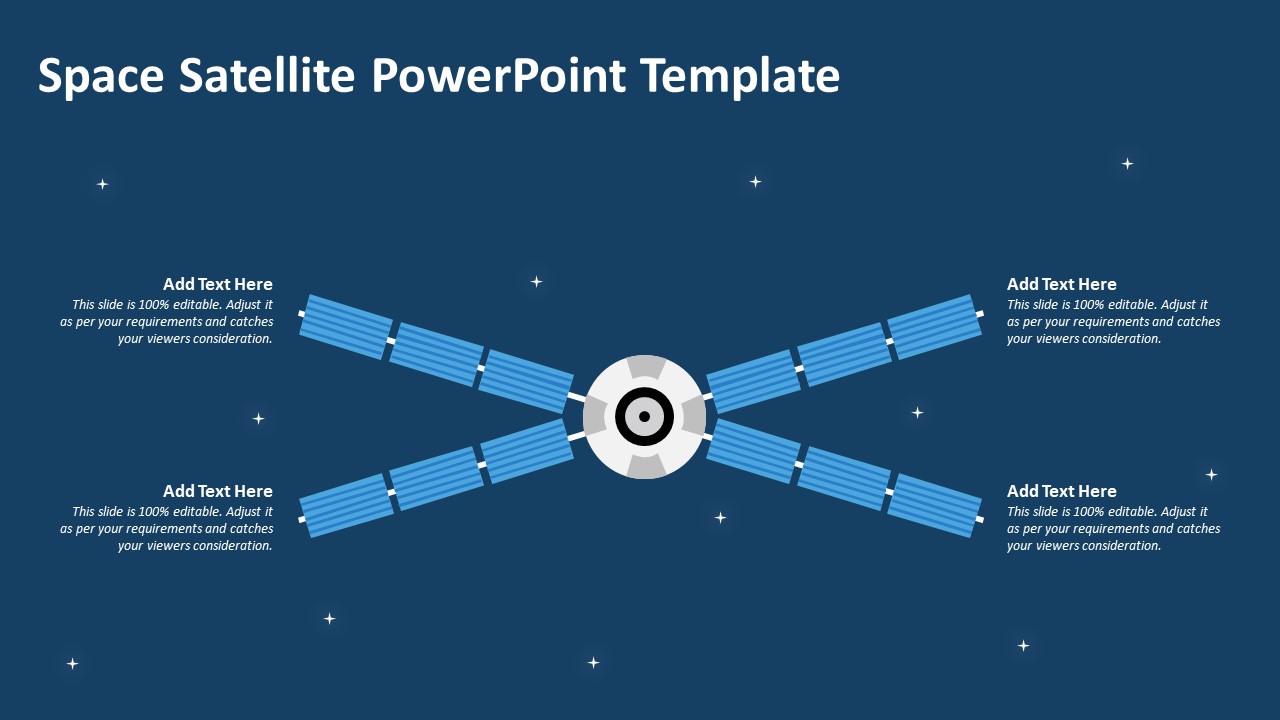 Space Satellite PowerPoint Template | PPT Templates