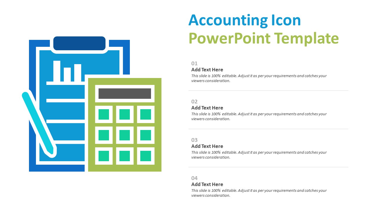 Accounting Icon Powerpoint Template Ppt Templates