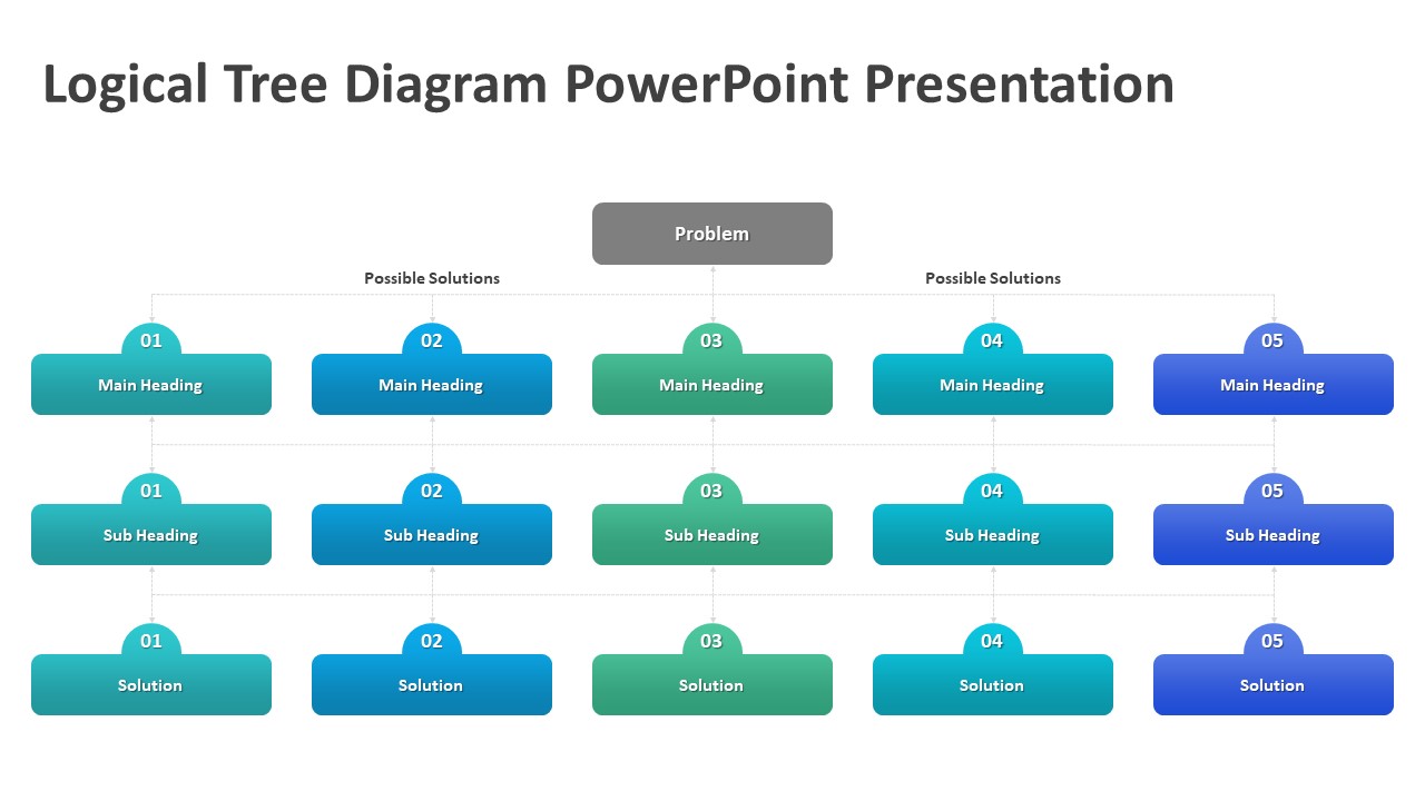 Logical Tree Diagram Powerpoint Presentation 