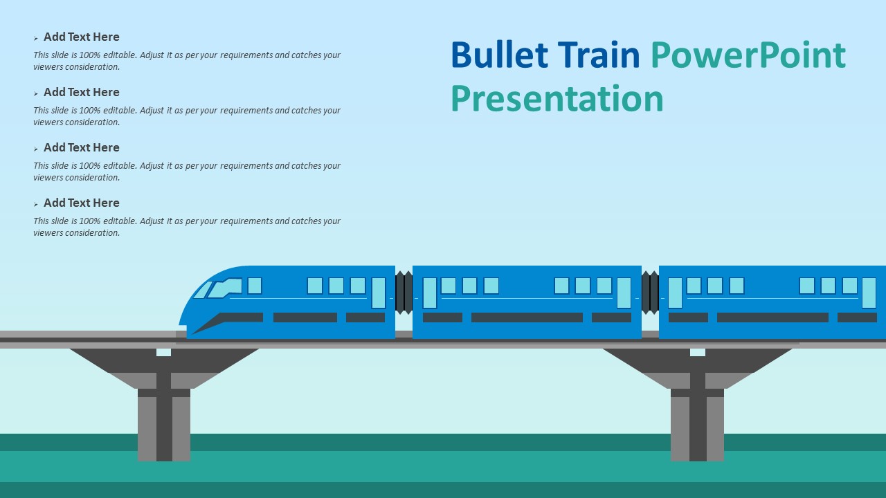 ppt presentation on bullet train