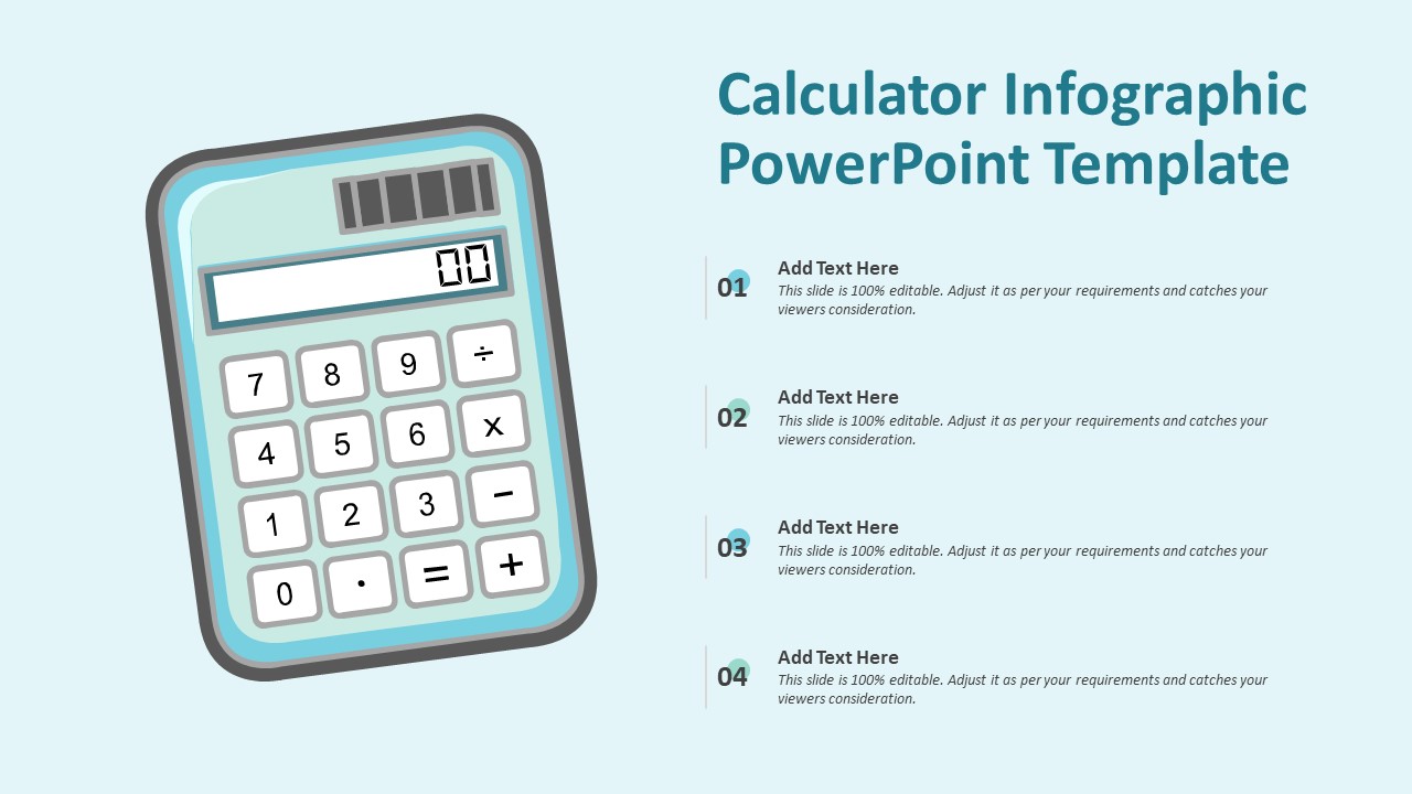 Calculator Infographic PowerPoint Template | PPT Templates