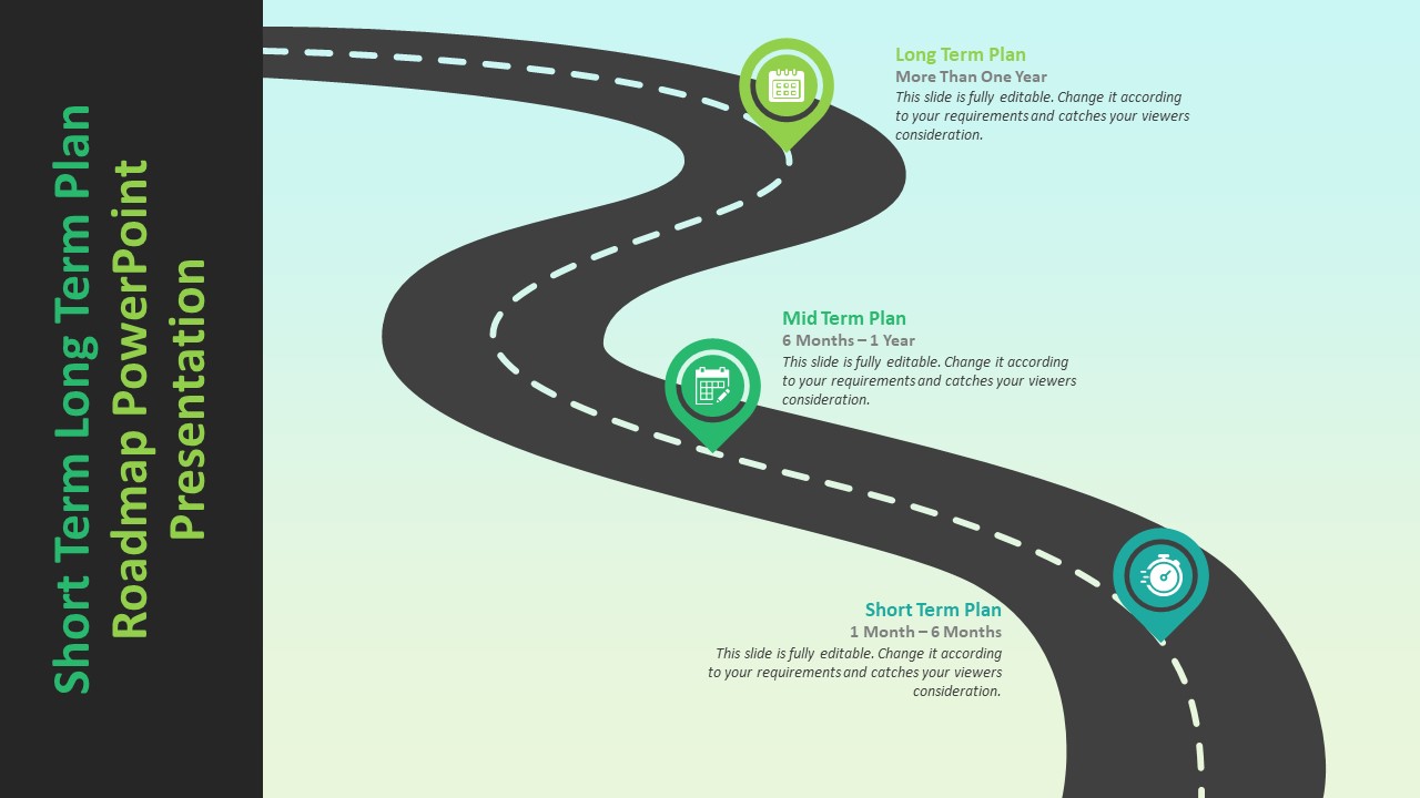 Short Term Long Term Plan Roadmap Powerpoint Presentation