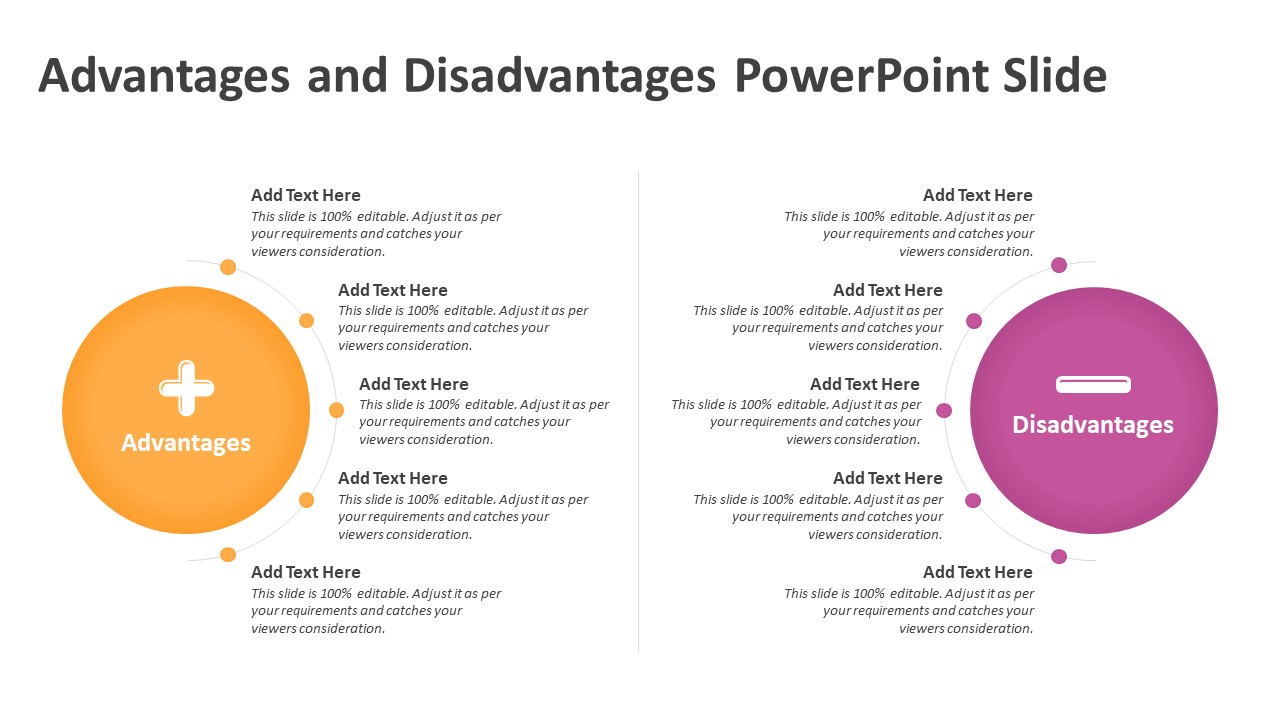 Advantages and Disadvantages PowerPoint Slide | PPT Templates