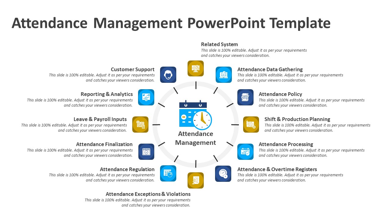 Attendance Management PowerPoint Template | PPT Templates