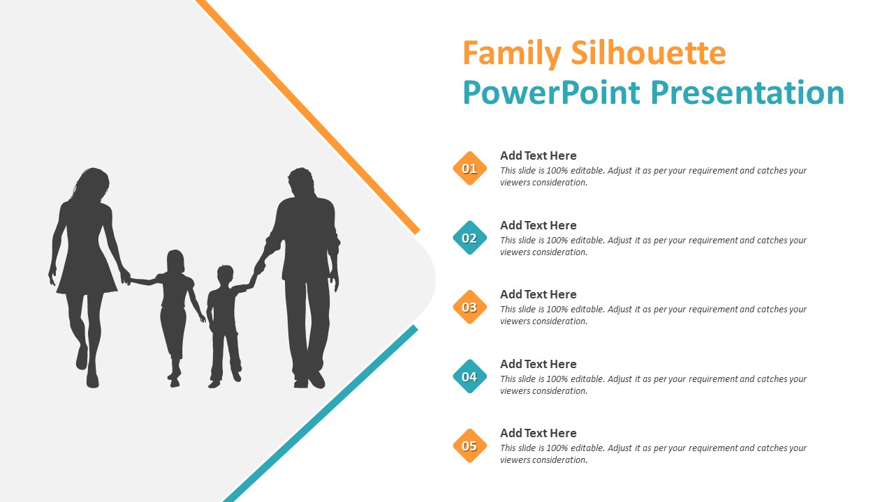 Family Silhouette PowerPoint Template | PPT Templates