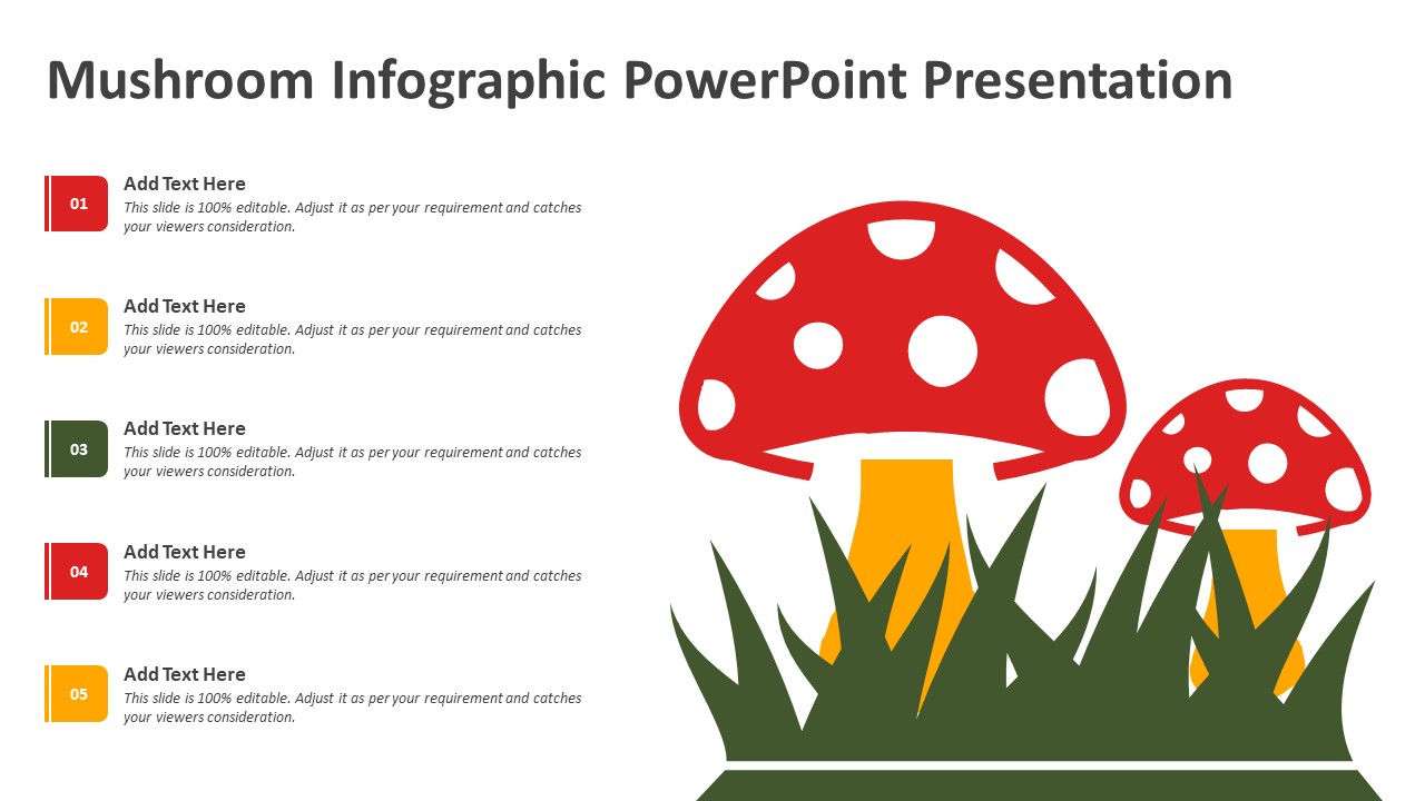 Mushroom Infographic Powerpoint Presentation Ppt Templates