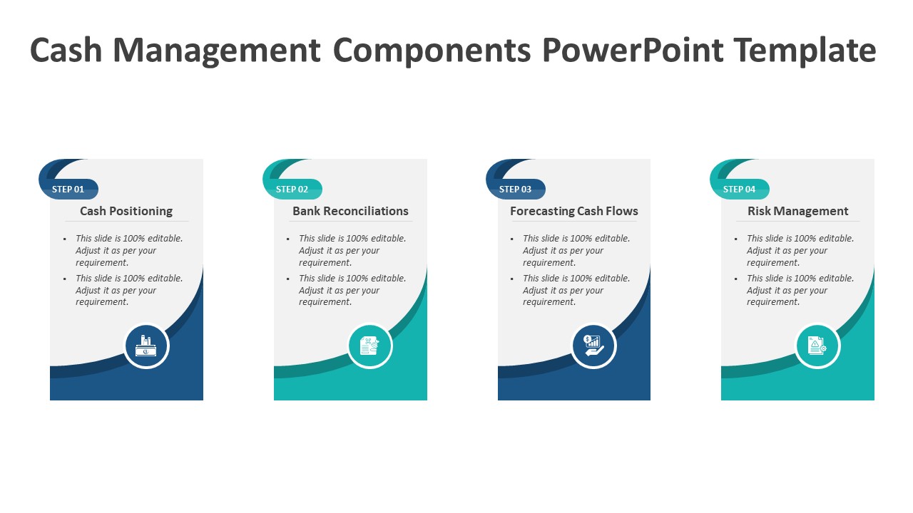 Cash Management Components Powerpoint Template