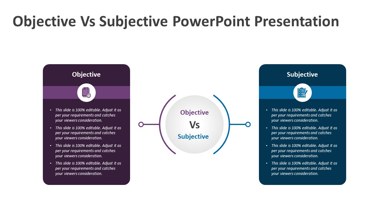 Objective Vs Subjective PowerPoint Presentation