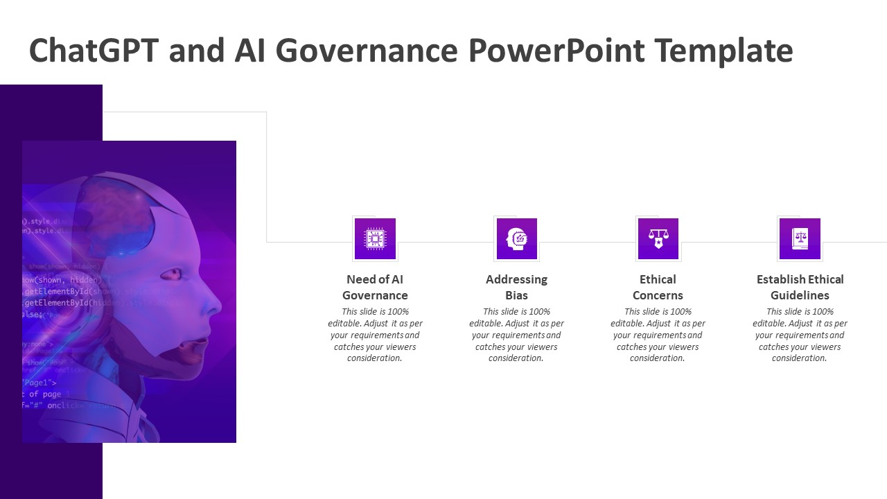 ChatGPT and AI Governance PowerPoint Template PPT Template